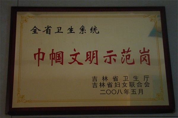 全省巾帼文明示范岗